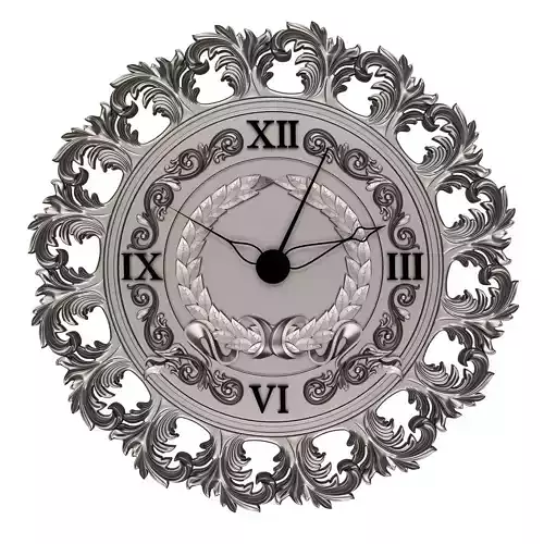 Classic Wall Clock 012 Chrome