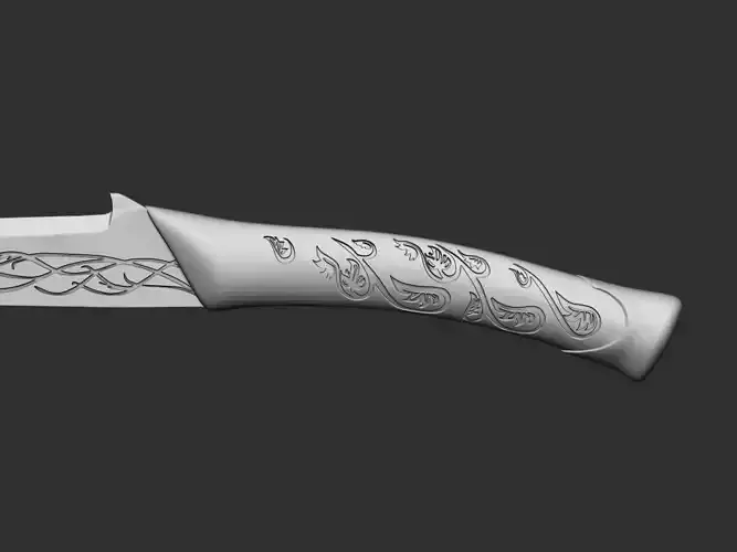 Hadafang Sword Arwen Lord Of The Rings  3d digital file 3D print model