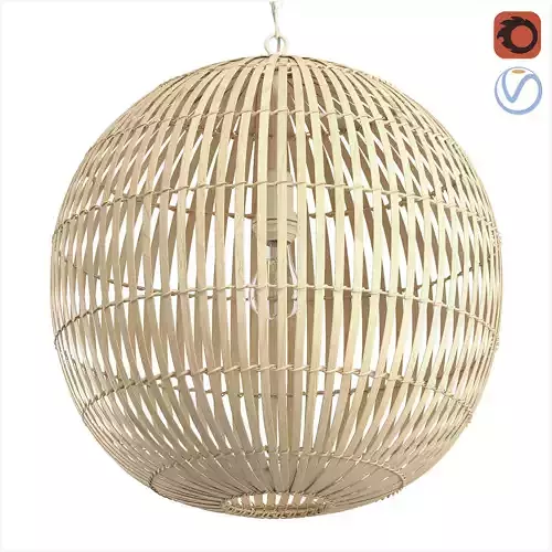 Kenroy Moon 1 Light Pendant with Tan Finish
