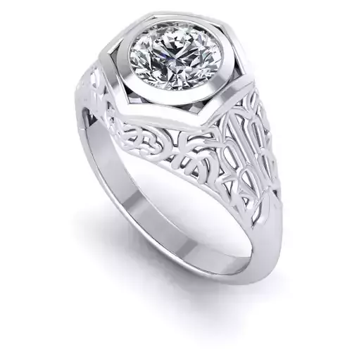 3D Cad Ring File NJ-2301-R 3D print model