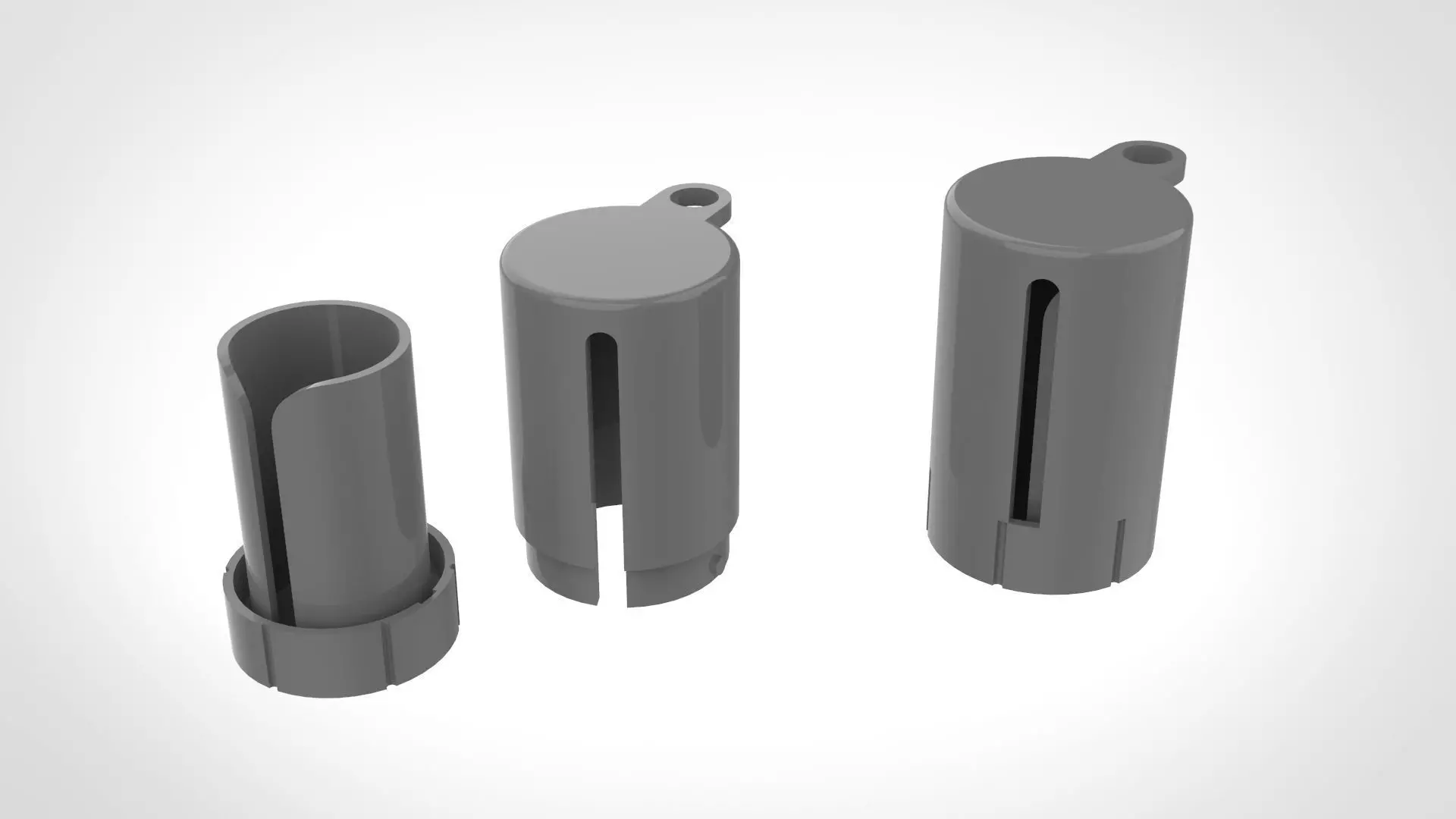 Portable dog poo plastic bag holder 3D print model_0