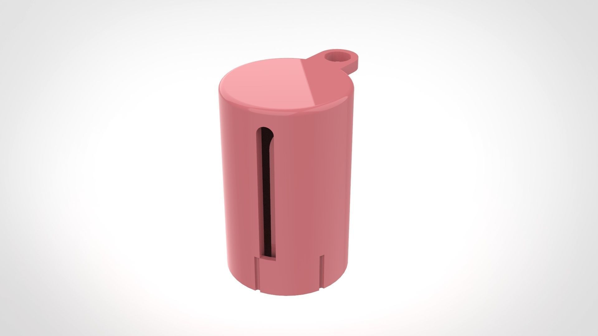 Portable dog poo plastic bag holder 3D print model_2