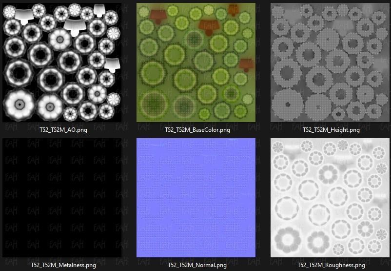 Trees Cartoon V52 3D model_46