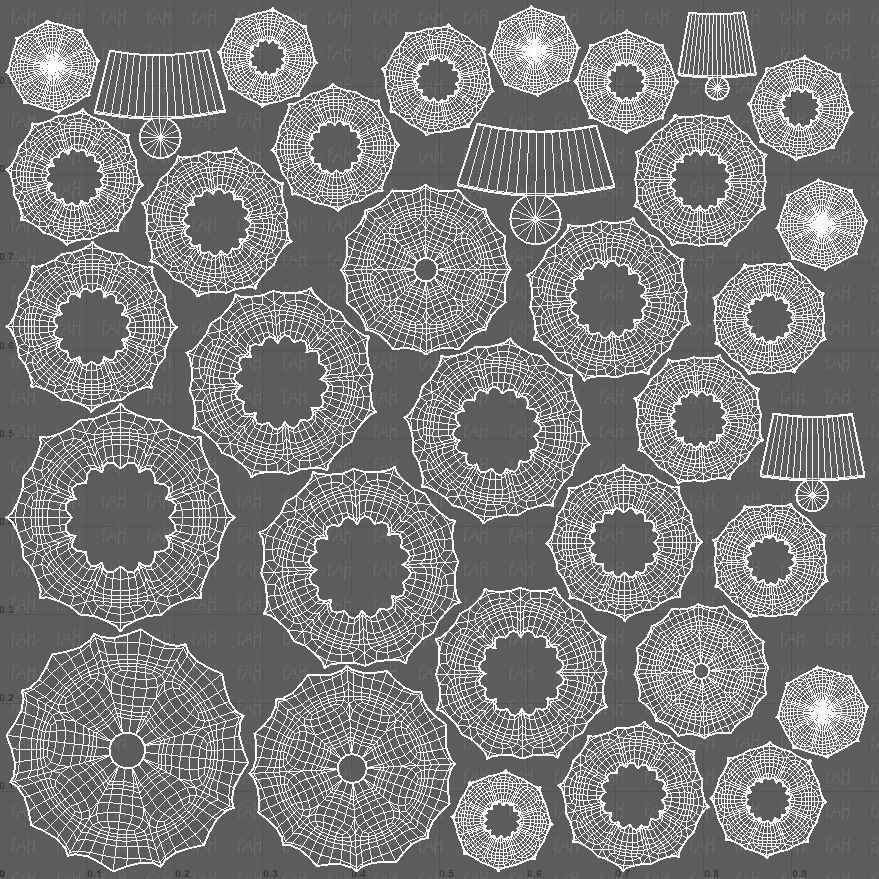 Trees Cartoon V52 3D model_45