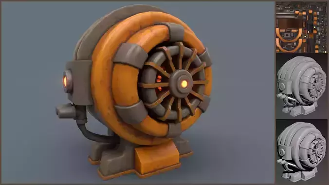 Stylized Cartoony Sci-fi Generator