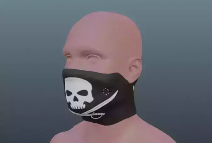 Gator Mask  Low-poly 3D model