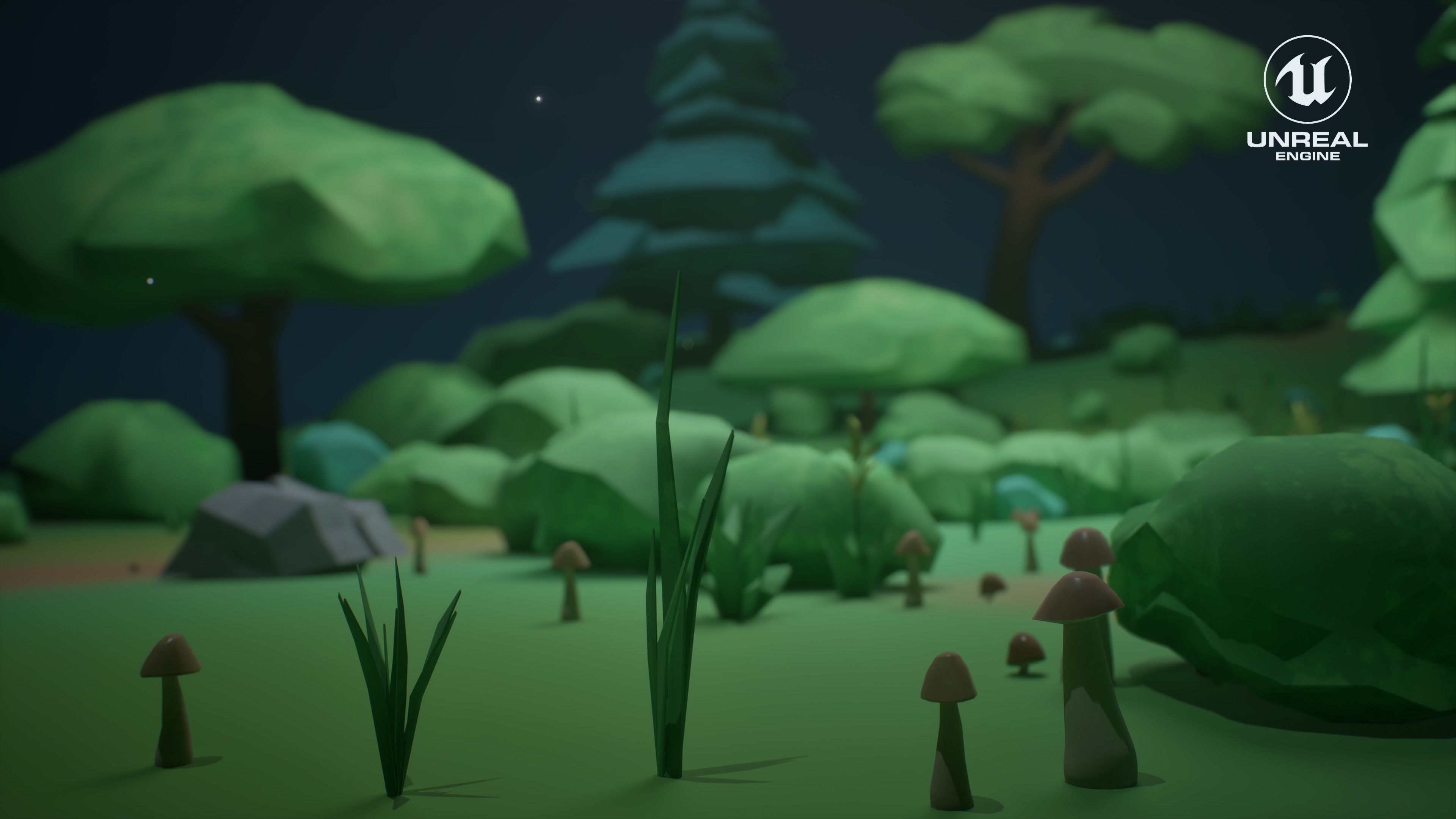 32 Game ready Stylized Plants package with Texture  Low-poly 3D model_1