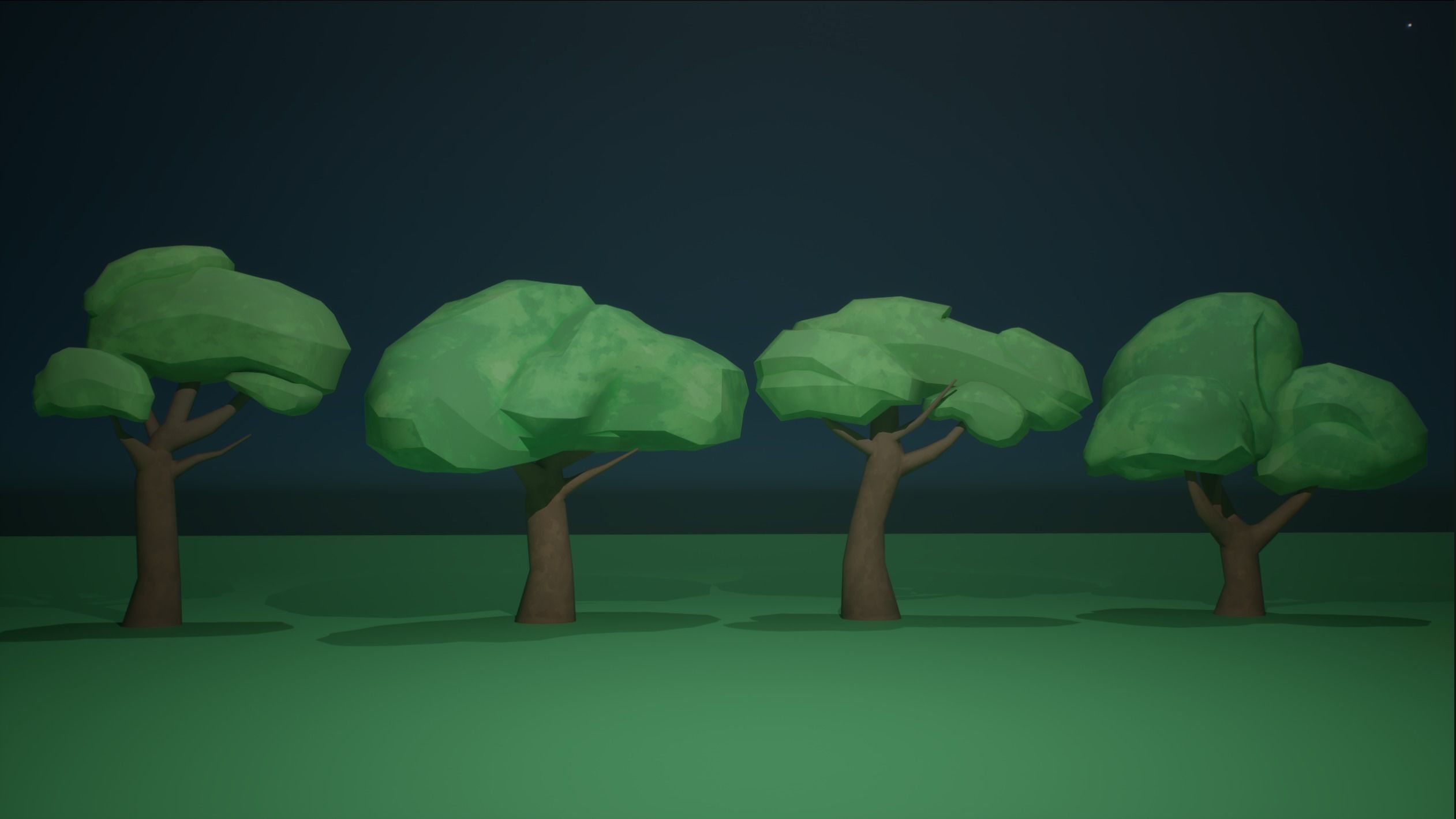 32 Game ready Stylized Plants package with Texture  Low-poly 3D model_3