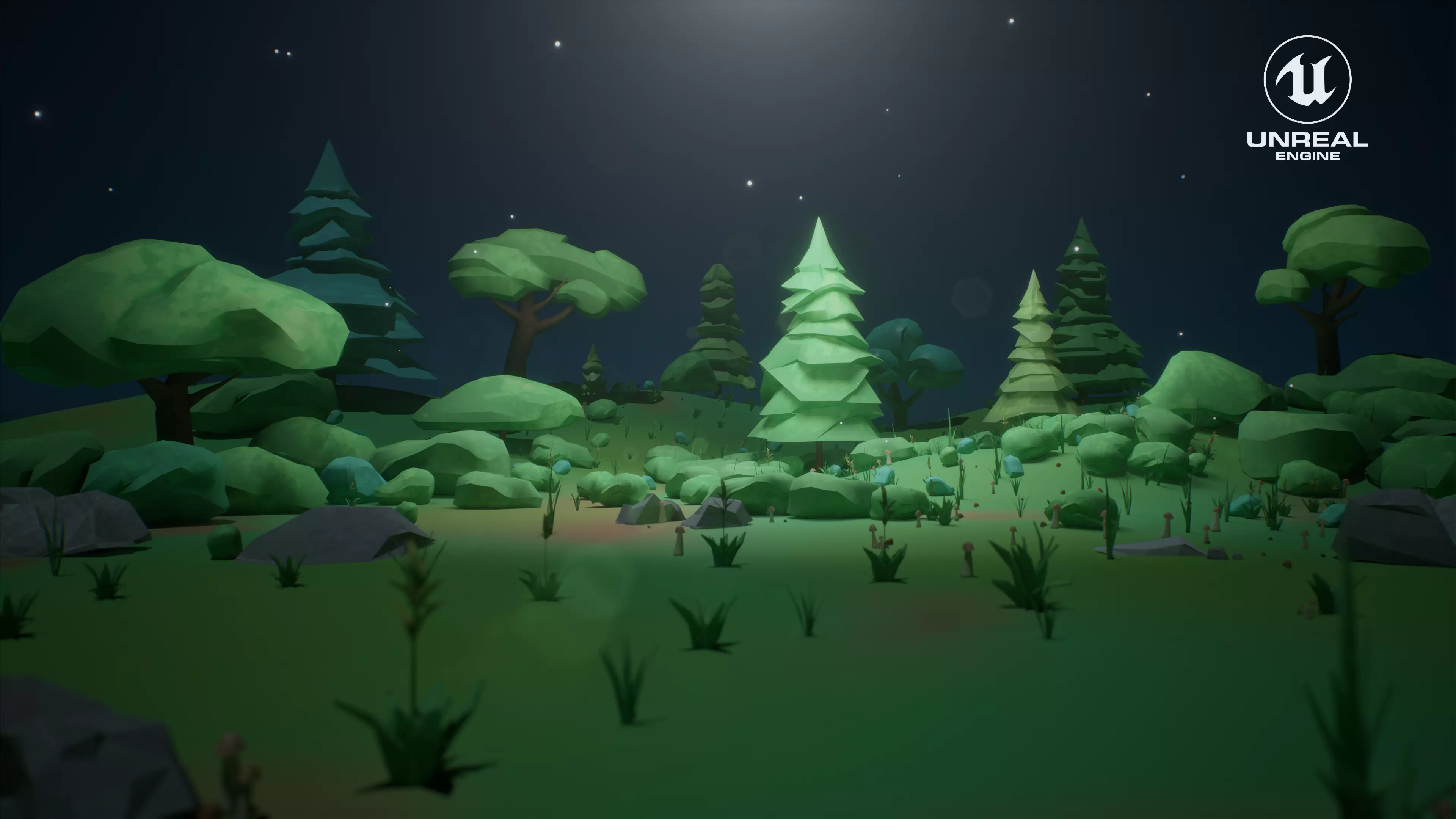 32 Game ready Stylized Plants package with Texture  Low-poly 3D model_0