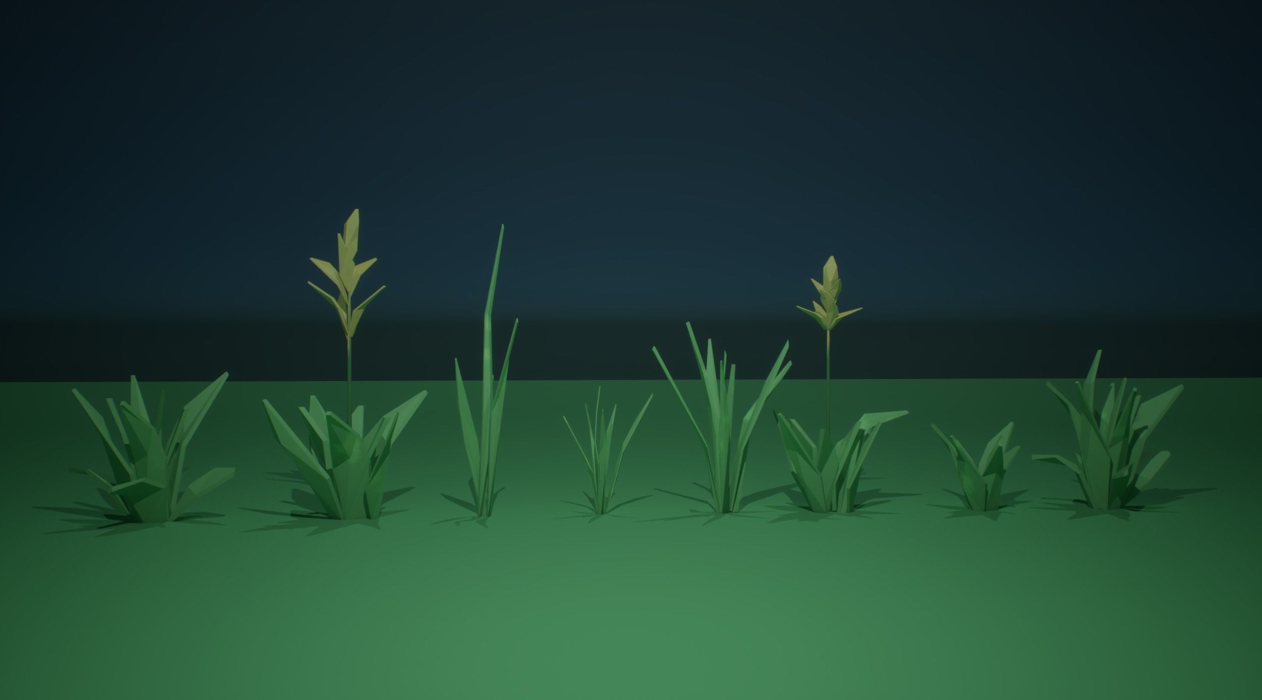 32 Game ready Stylized Plants package with Texture  Low-poly 3D model_4