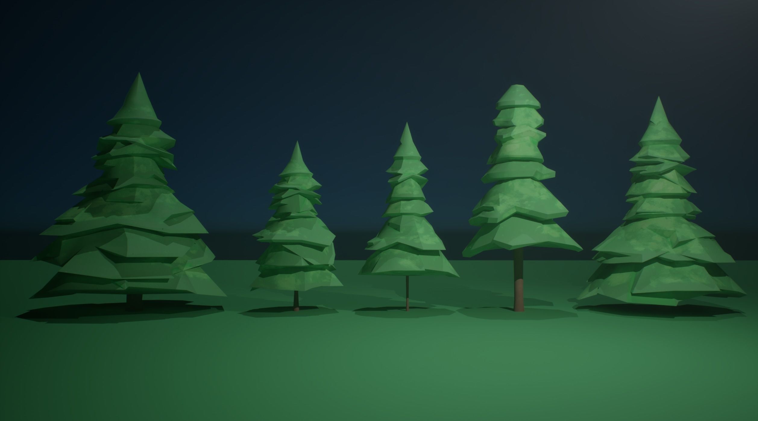 32 Game ready Stylized Plants package with Texture  Low-poly 3D model_2