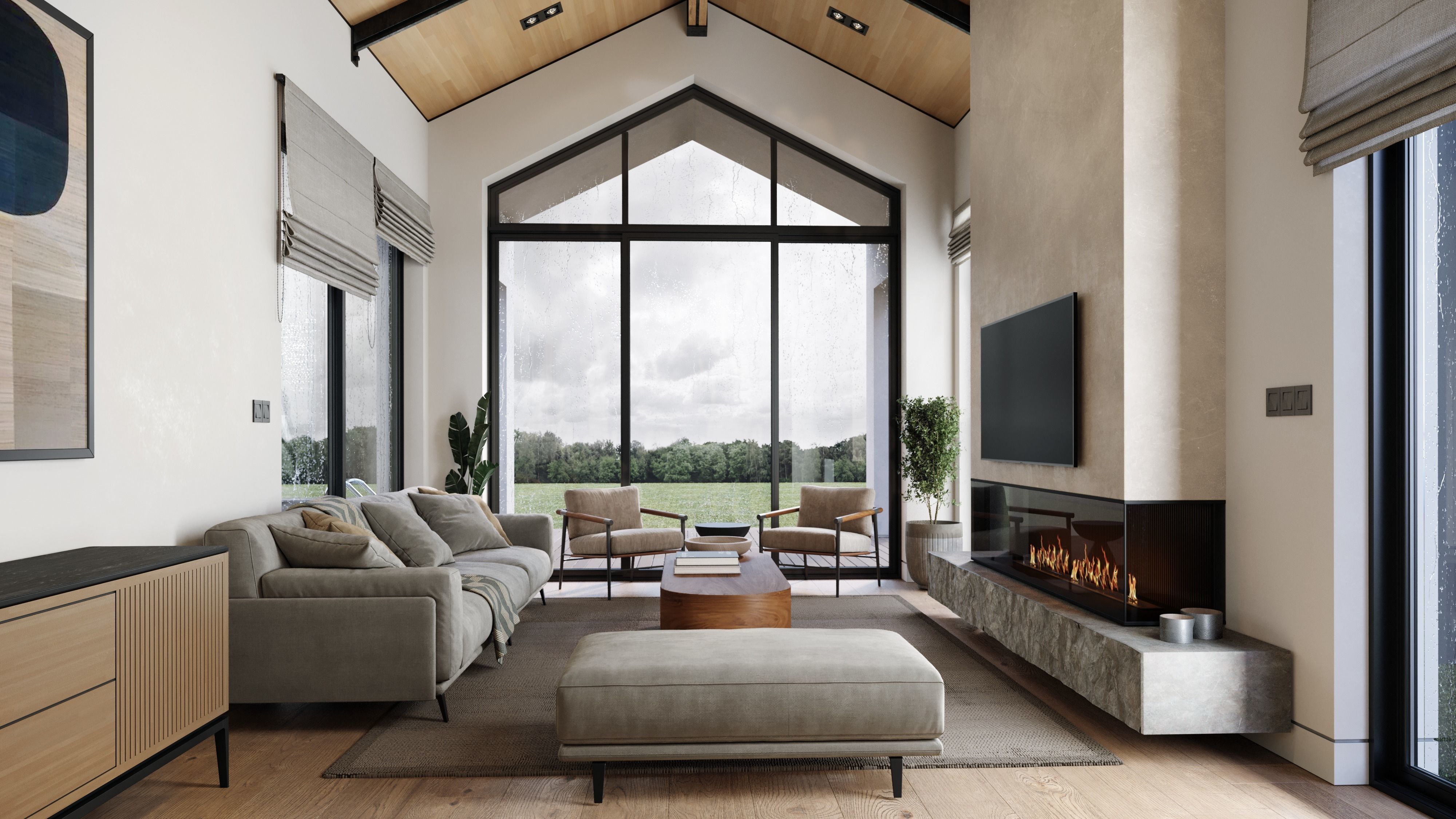 Living room Full Scene 3D model_2