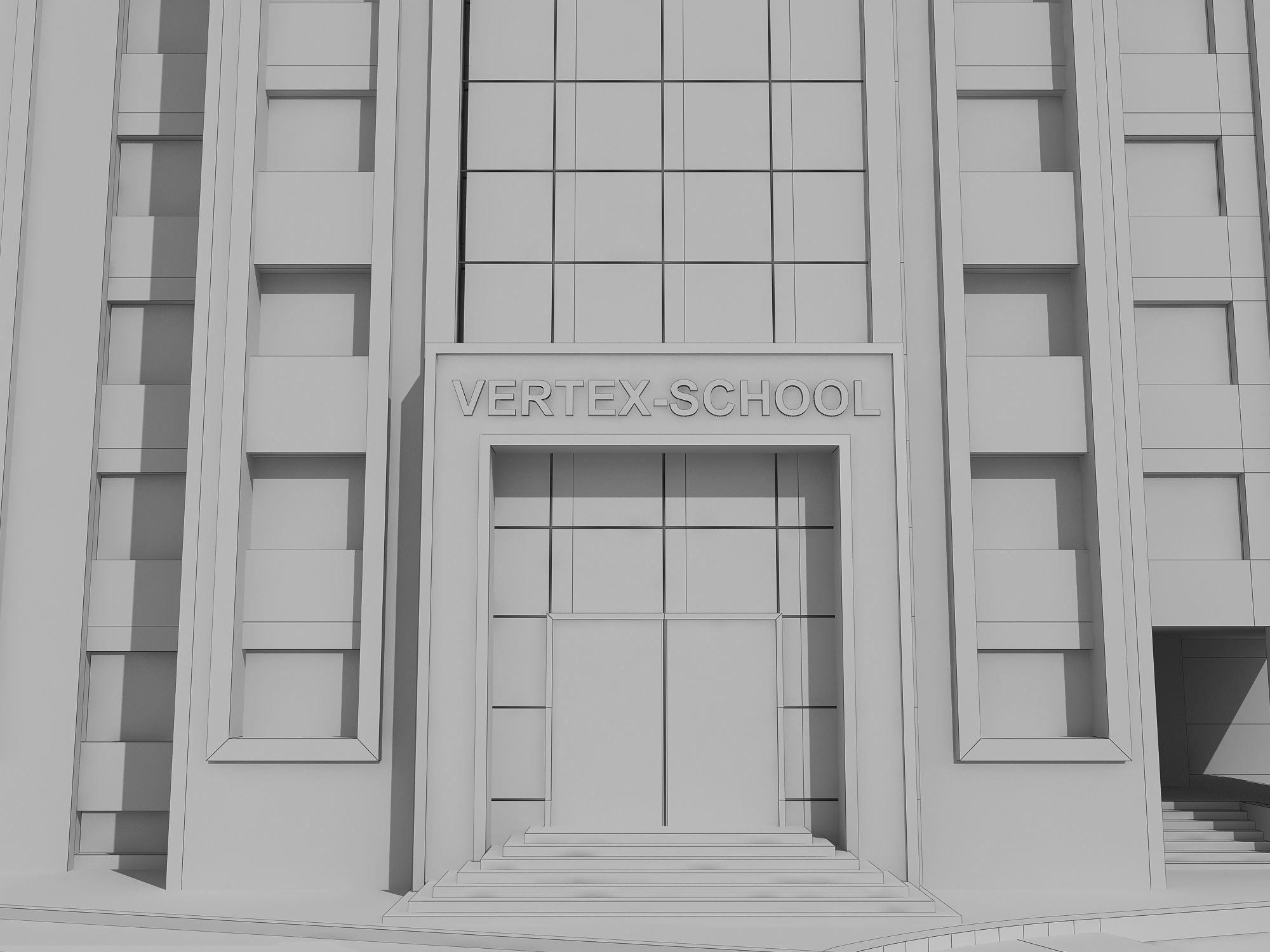 0205 - School Architecture Project - 2D Drawings - 3D Files 3D model_16