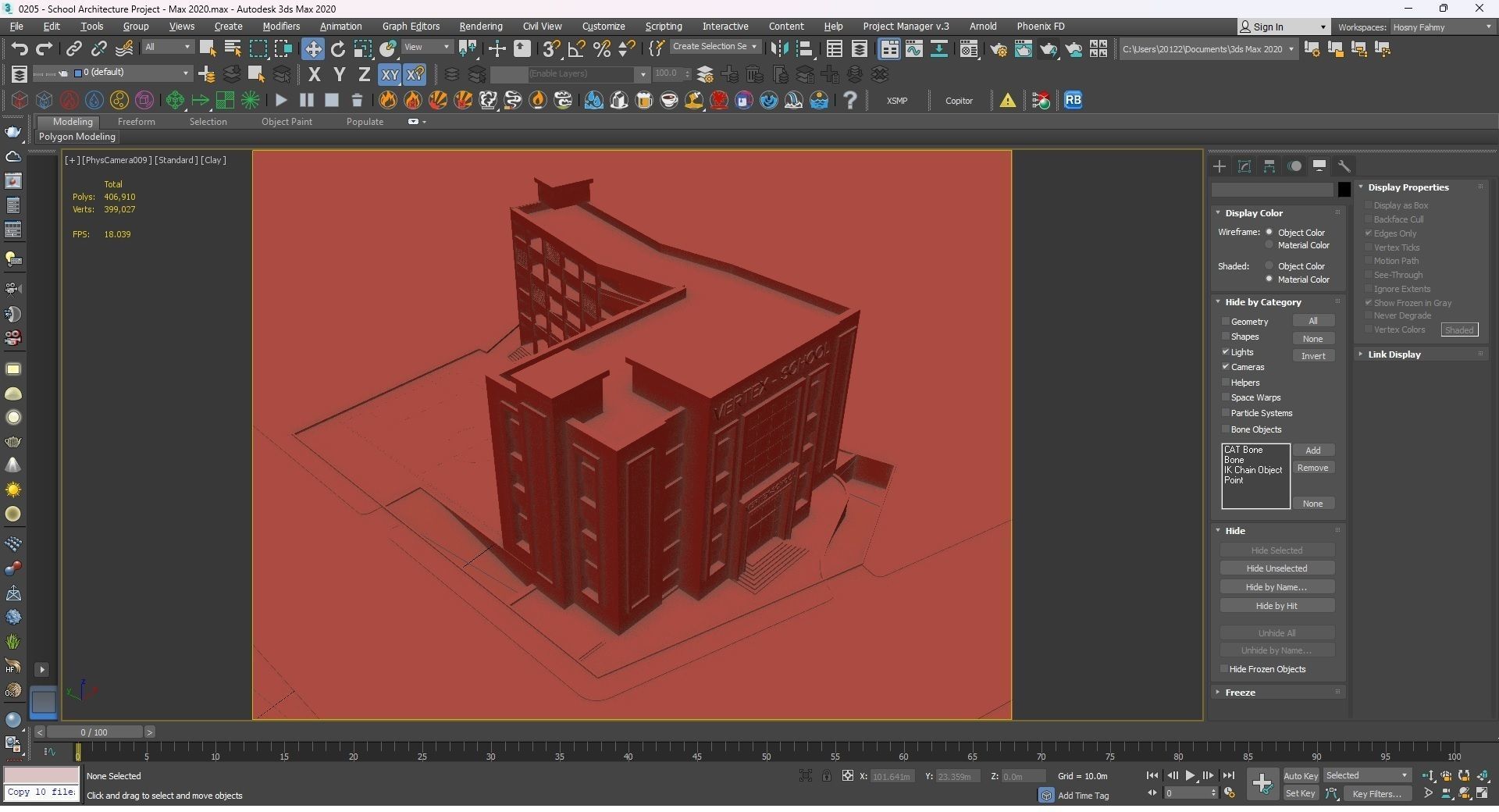 0205 - School Architecture Project - 2D Drawings - 3D Files 3D model_28