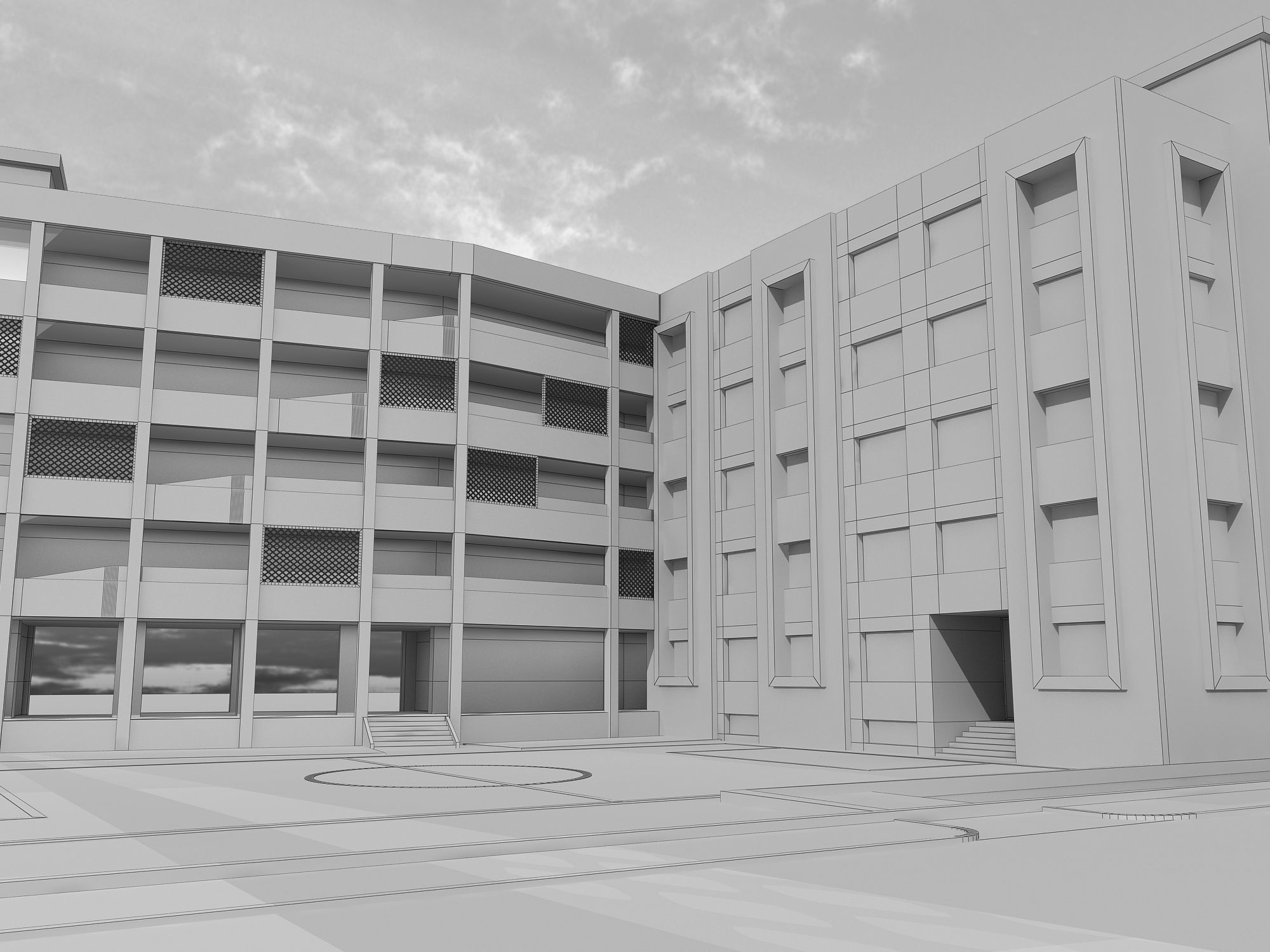 0205 - School Architecture Project - 2D Drawings - 3D Files 3D model_20