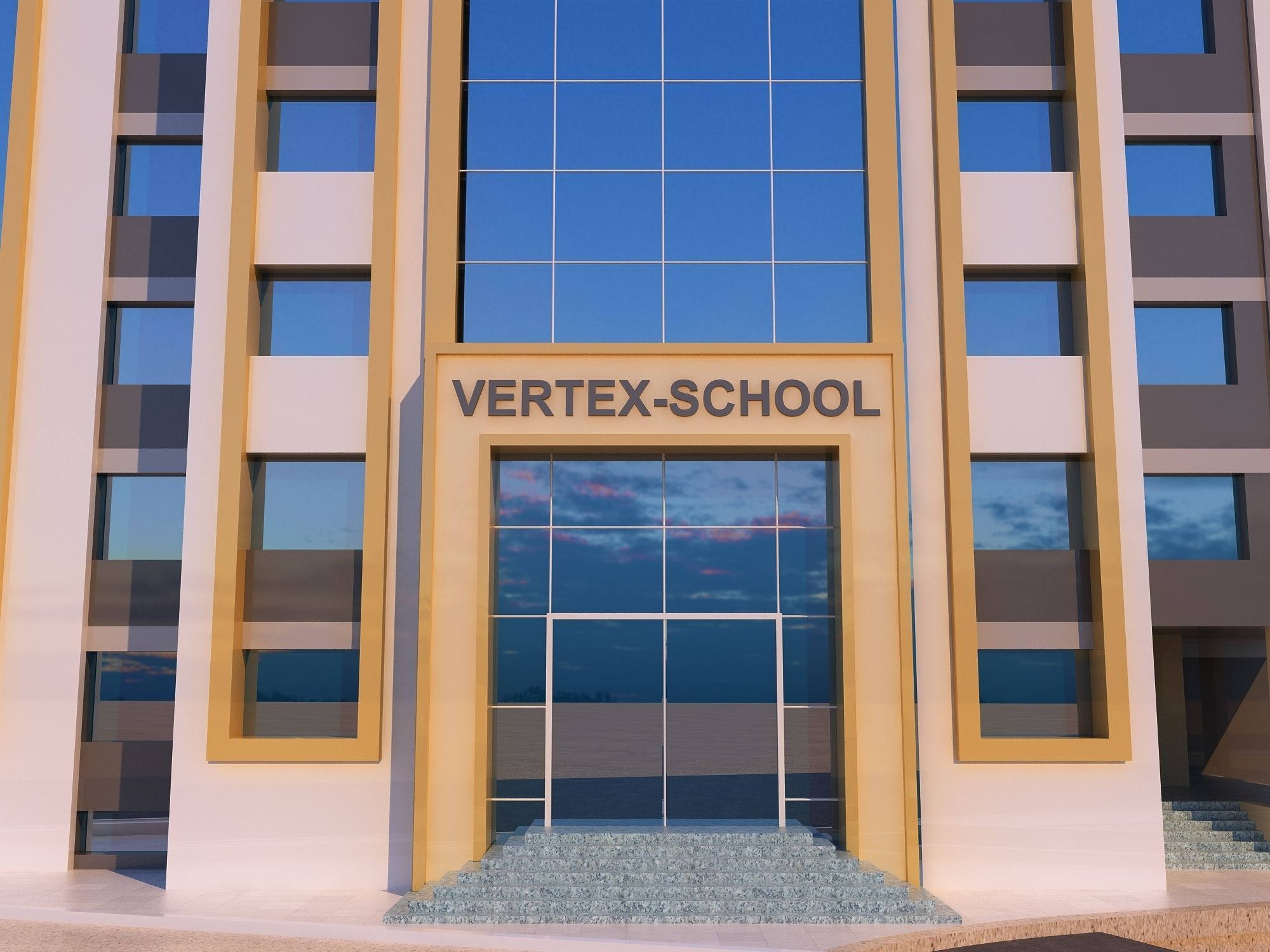 0205 - School Architecture Project - 2D Drawings - 3D Files 3D model_3