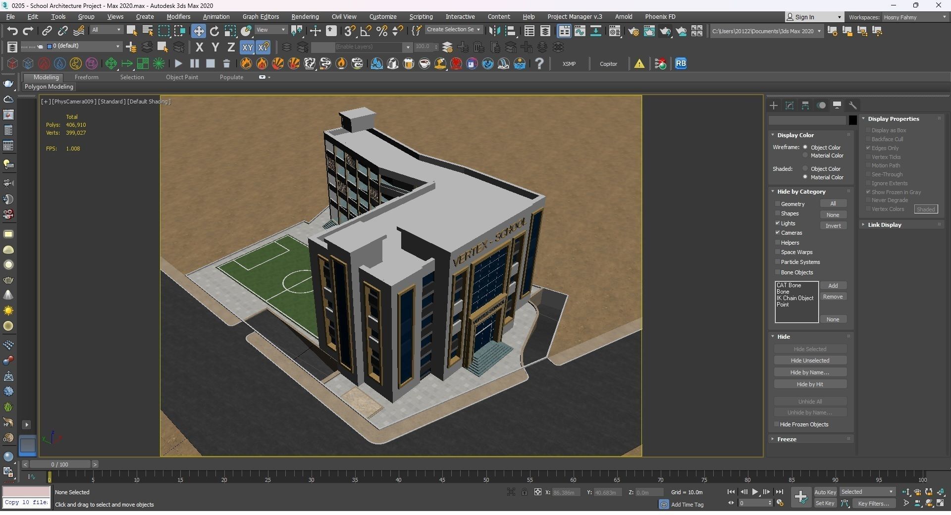 0205 - School Architecture Project - 2D Drawings - 3D Files 3D model_26