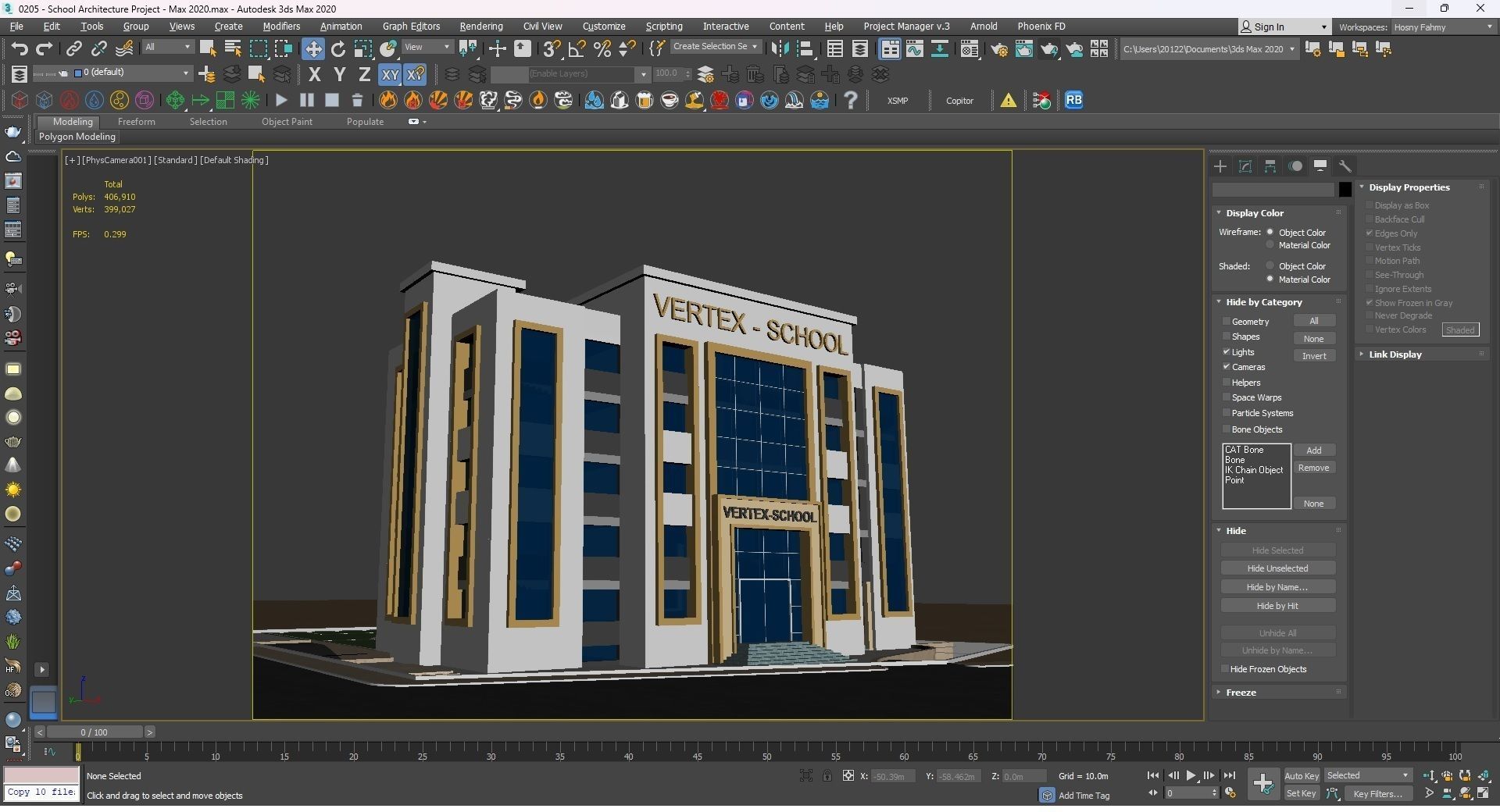 0205 - School Architecture Project - 2D Drawings - 3D Files 3D model_25