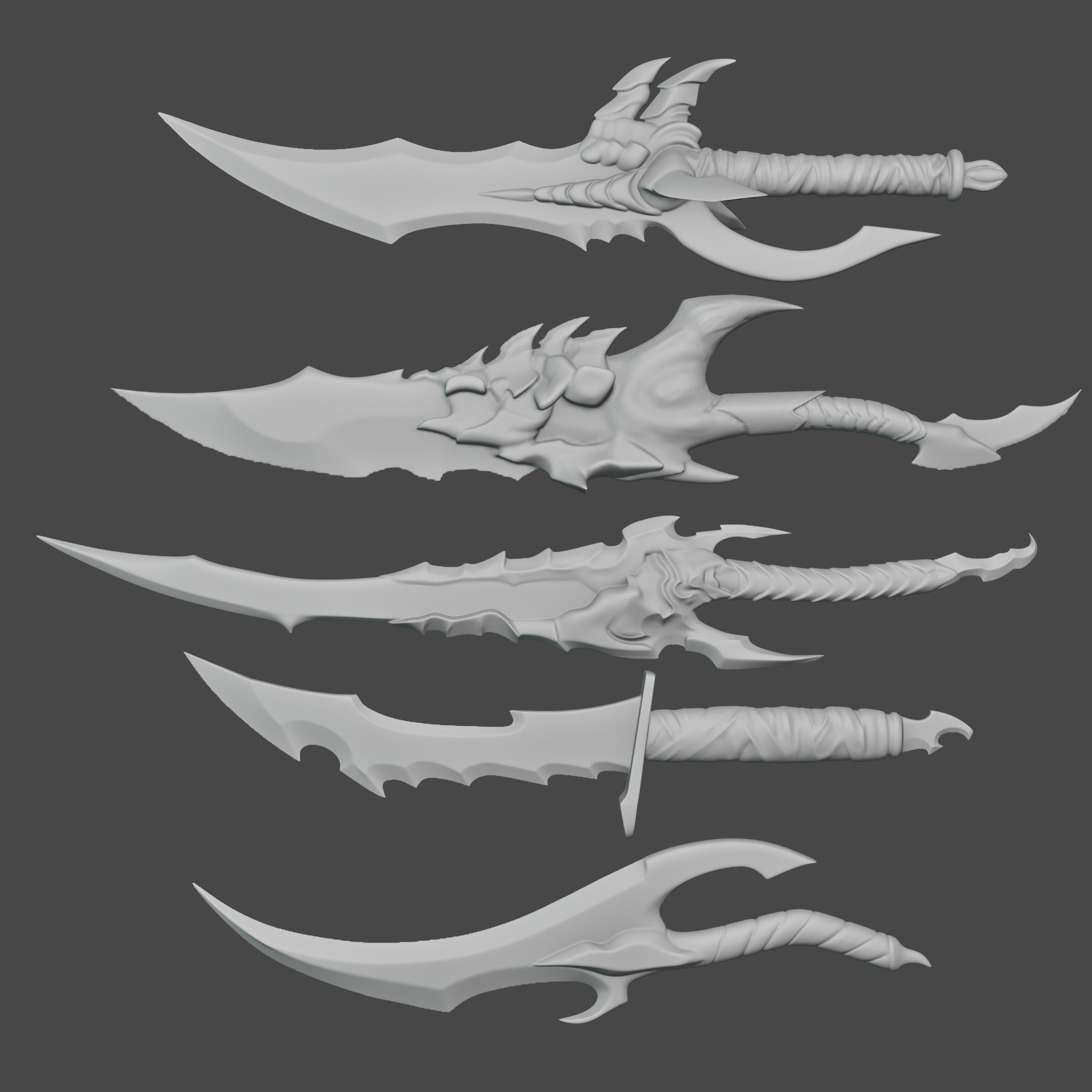 Solo Leveling - Dagger Packages Low-poly 3D model_13