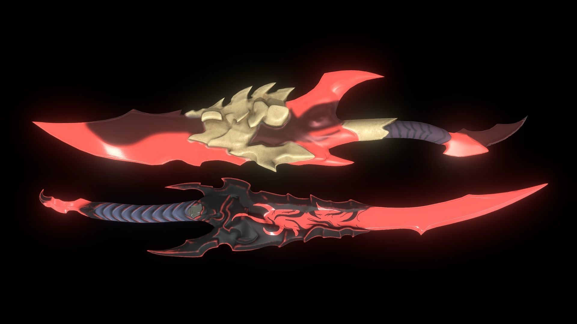 Solo Leveling - Dagger Packages Low-poly 3D model_1