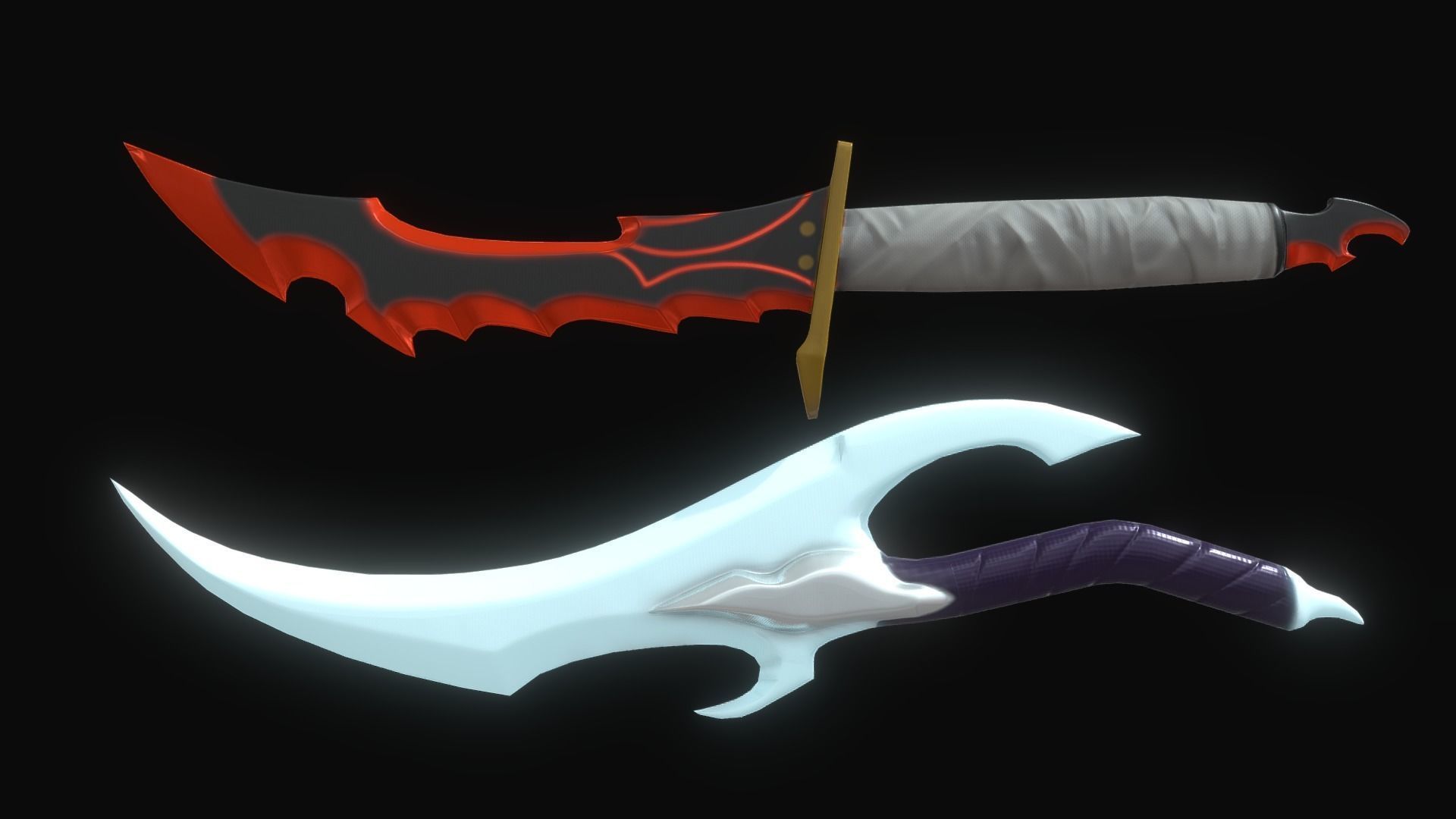 Solo Leveling - Dagger Packages Low-poly 3D model_9