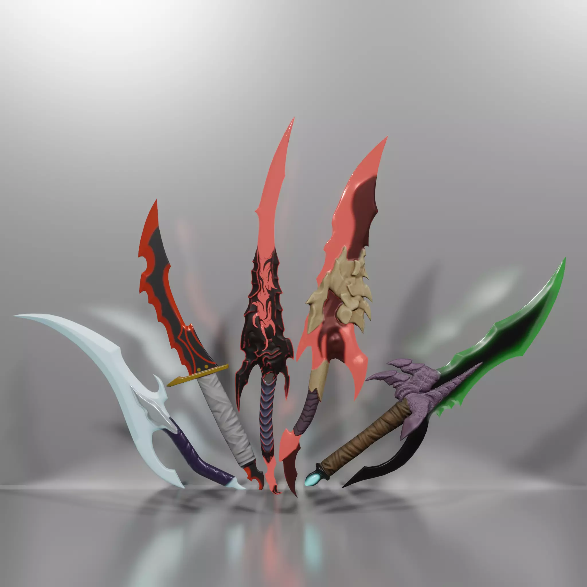 Solo Leveling - Dagger Packages Low-poly 3D model_0