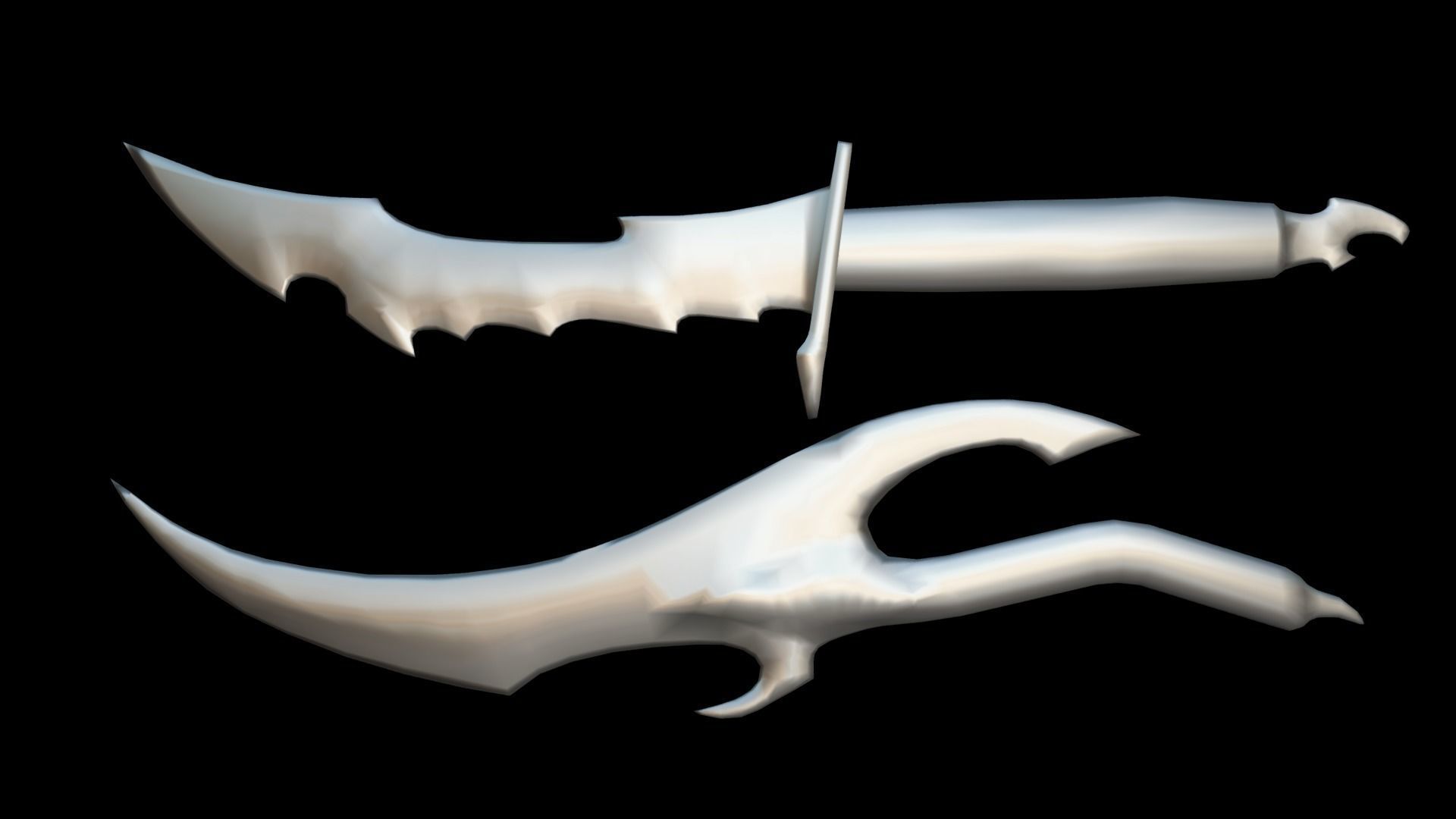 Solo Leveling - Dagger Packages Low-poly 3D model_11