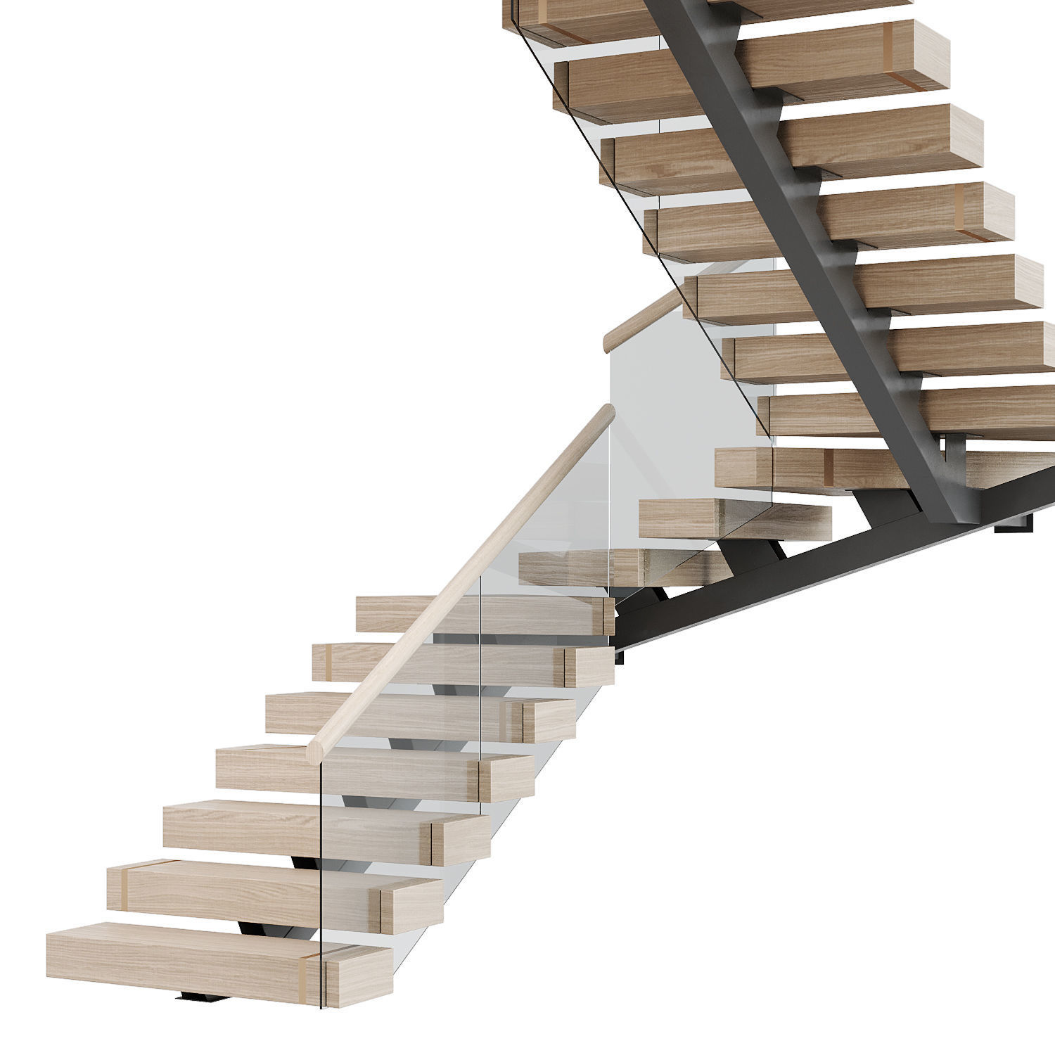 Modern staircase 18 3D model_9