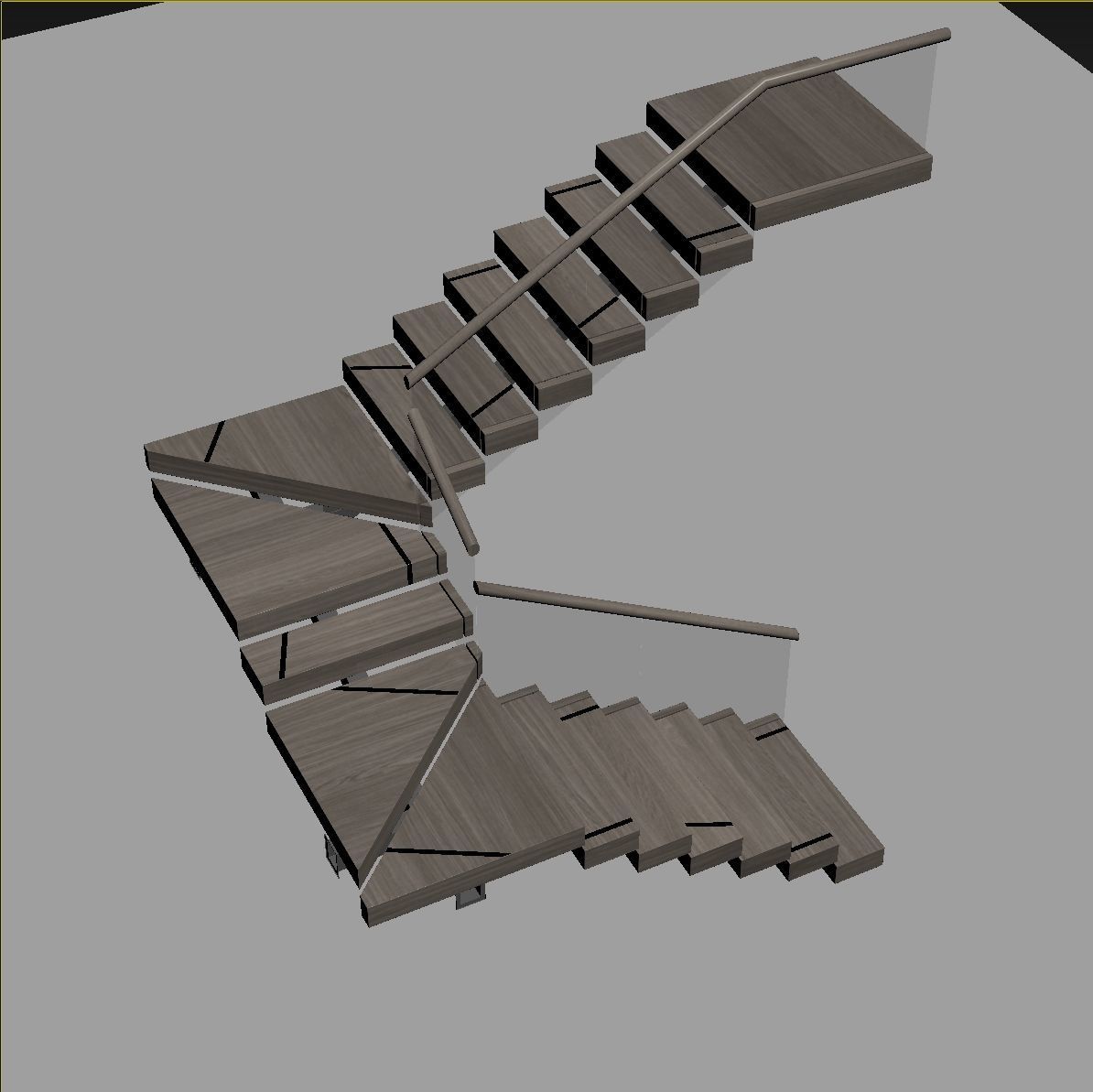 Modern staircase 18 3D model_19