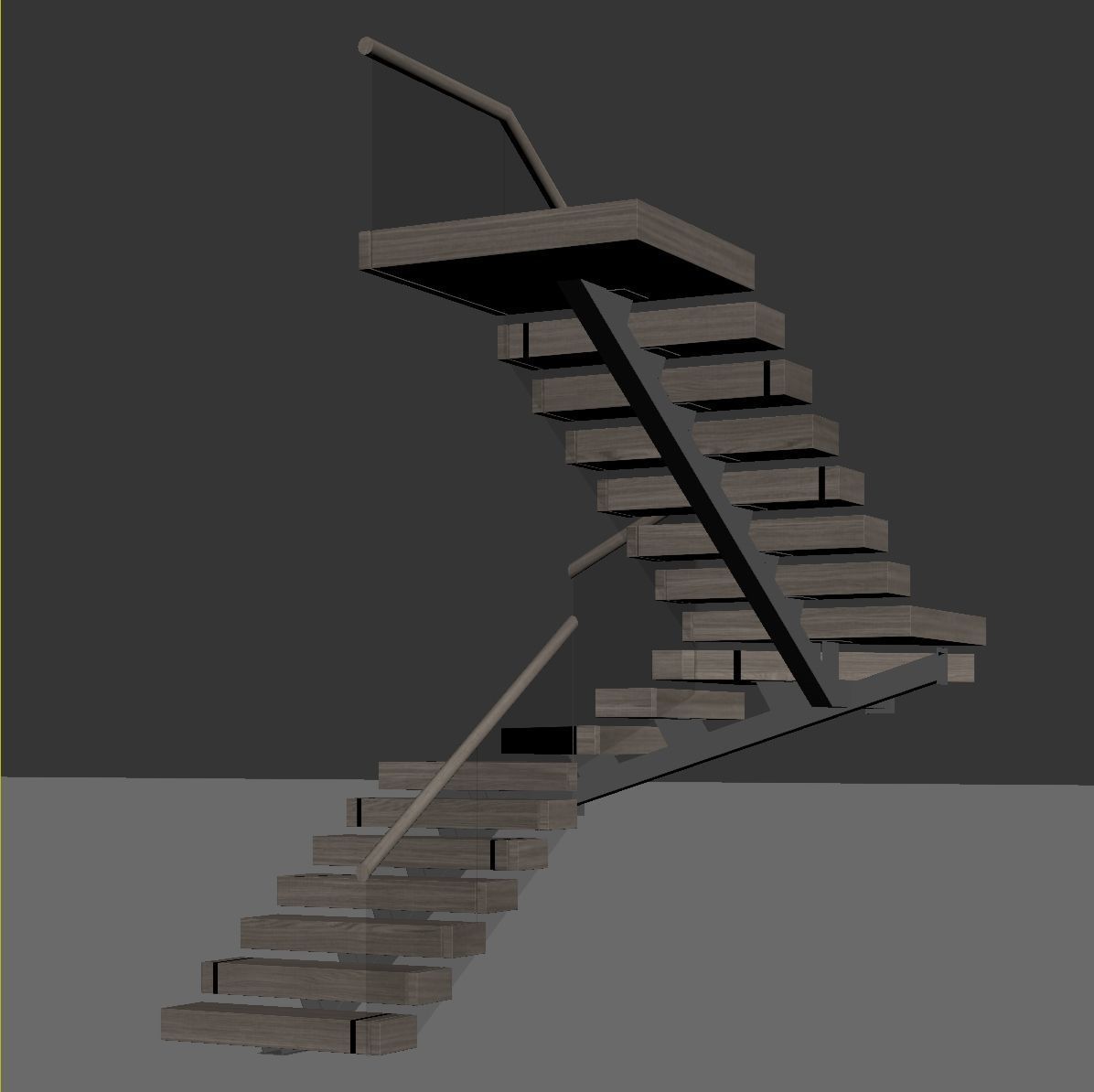 Modern staircase 18 3D model_27