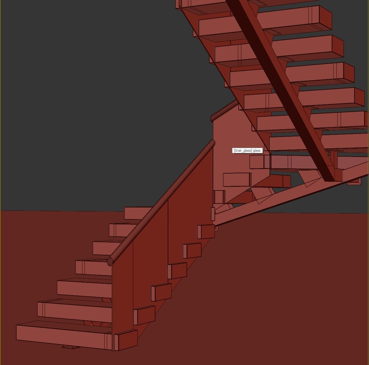 Modern staircase 18 3D model_38