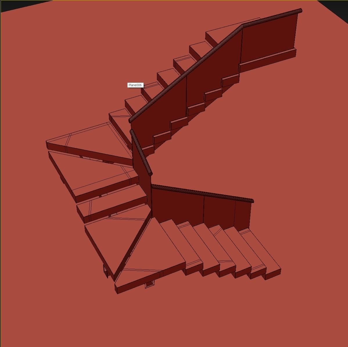 Modern staircase 18 3D model_32