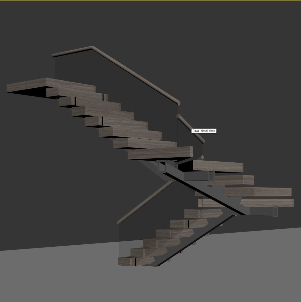 Modern staircase 18 3D model_16