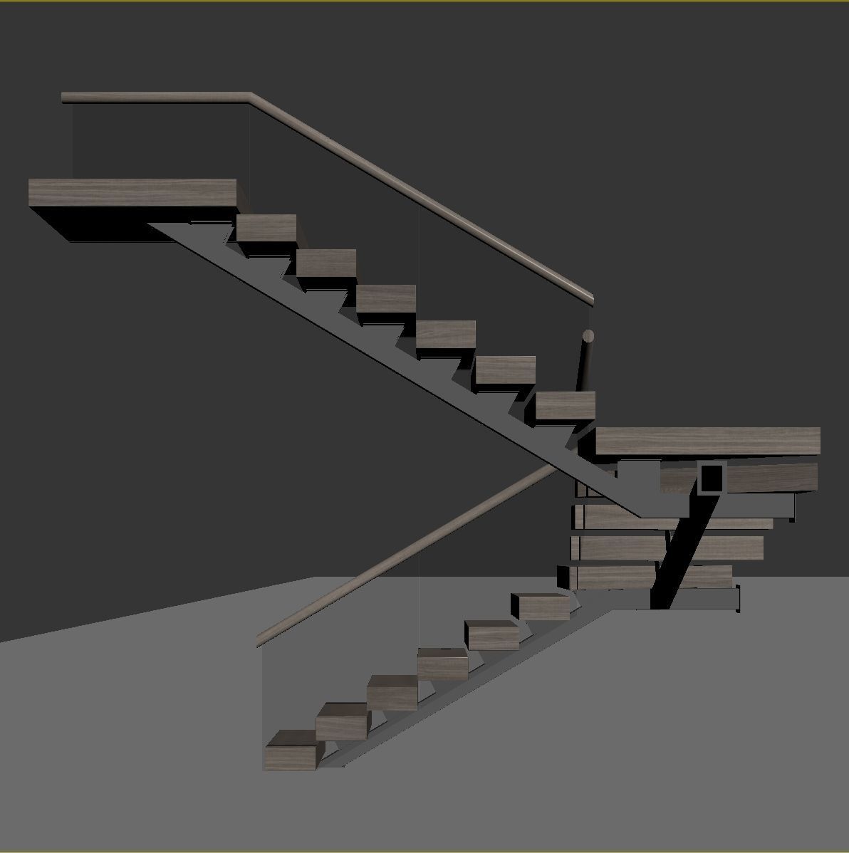 Modern staircase 18 3D model_23