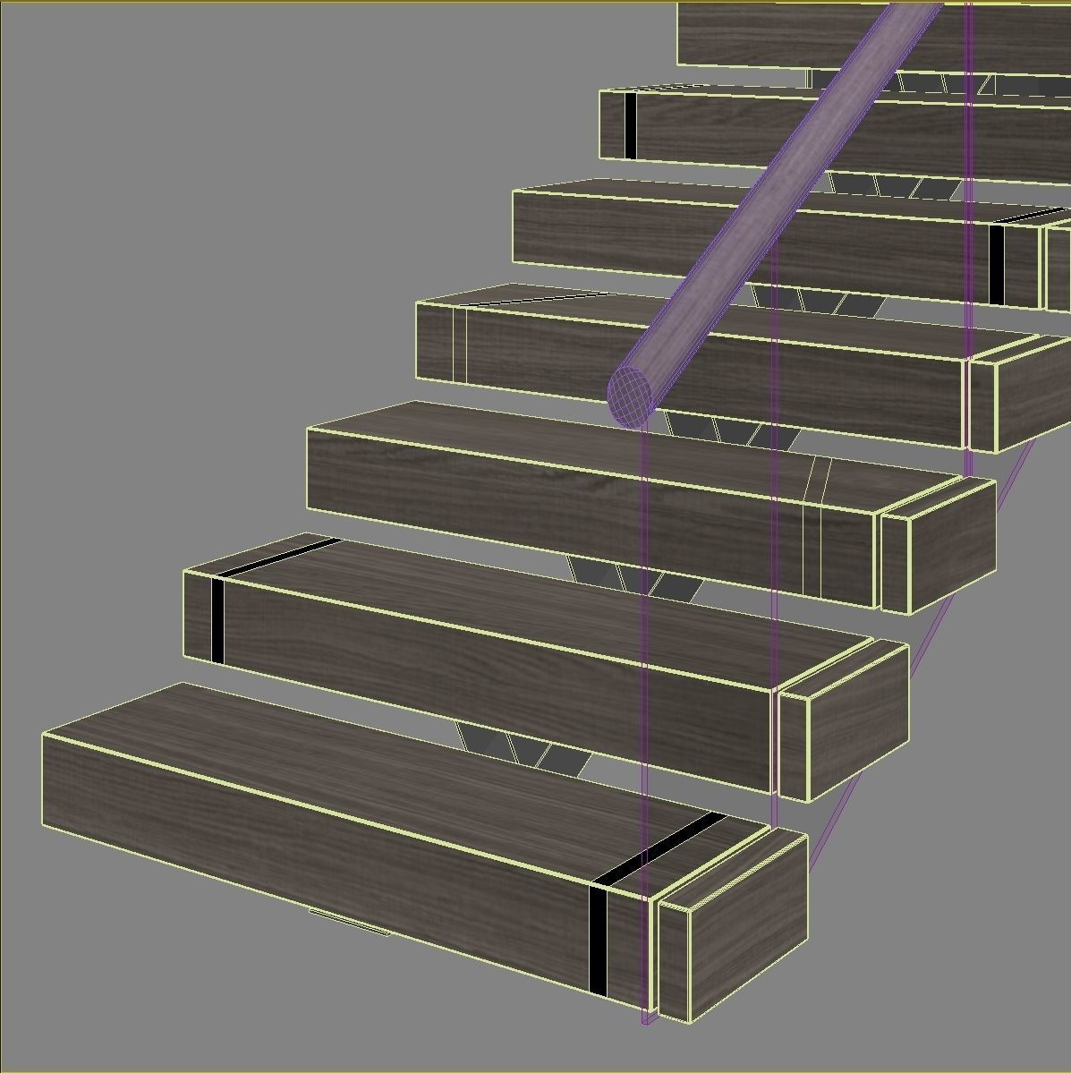 Modern staircase 18 3D model_18