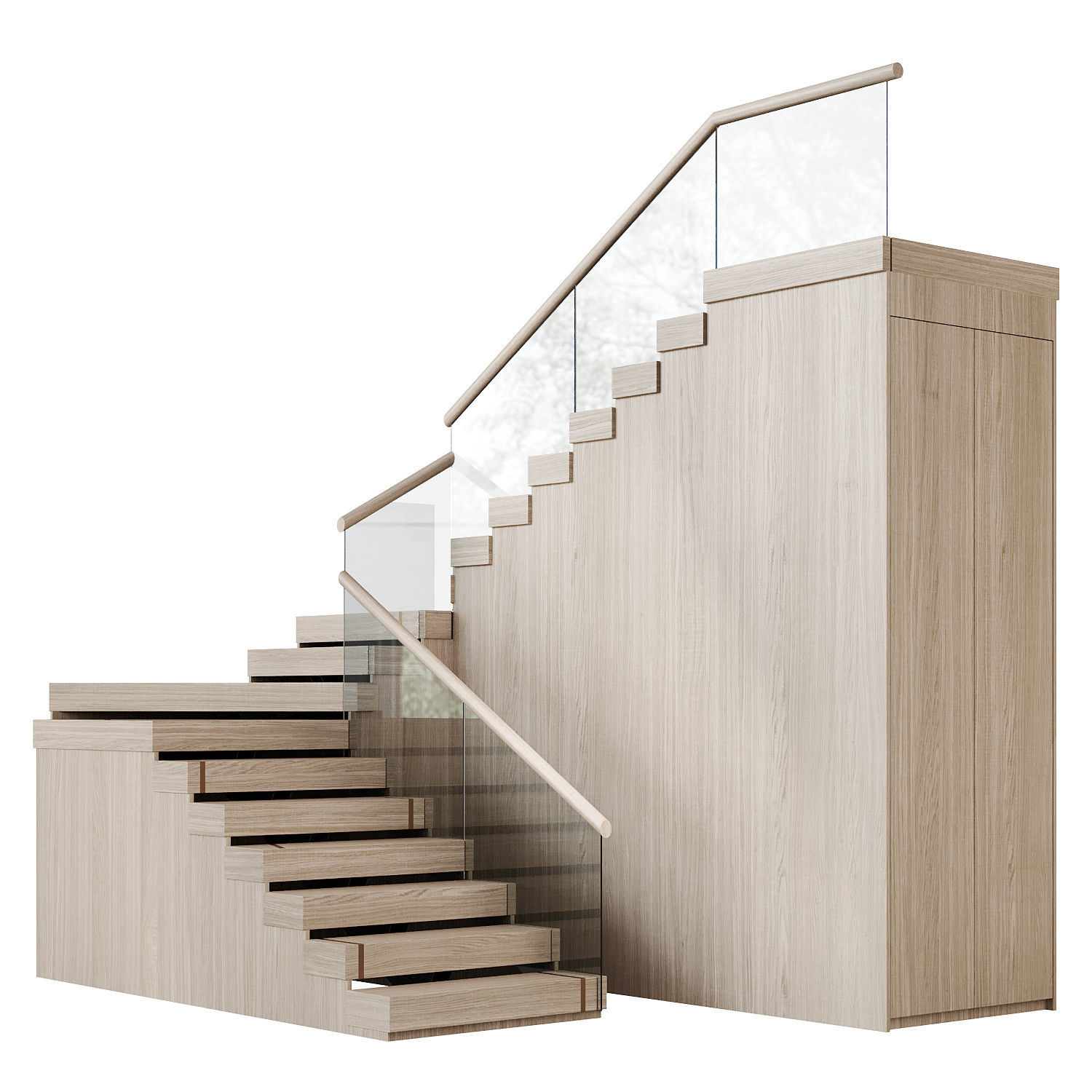 Modern staircase 18 3D model_2