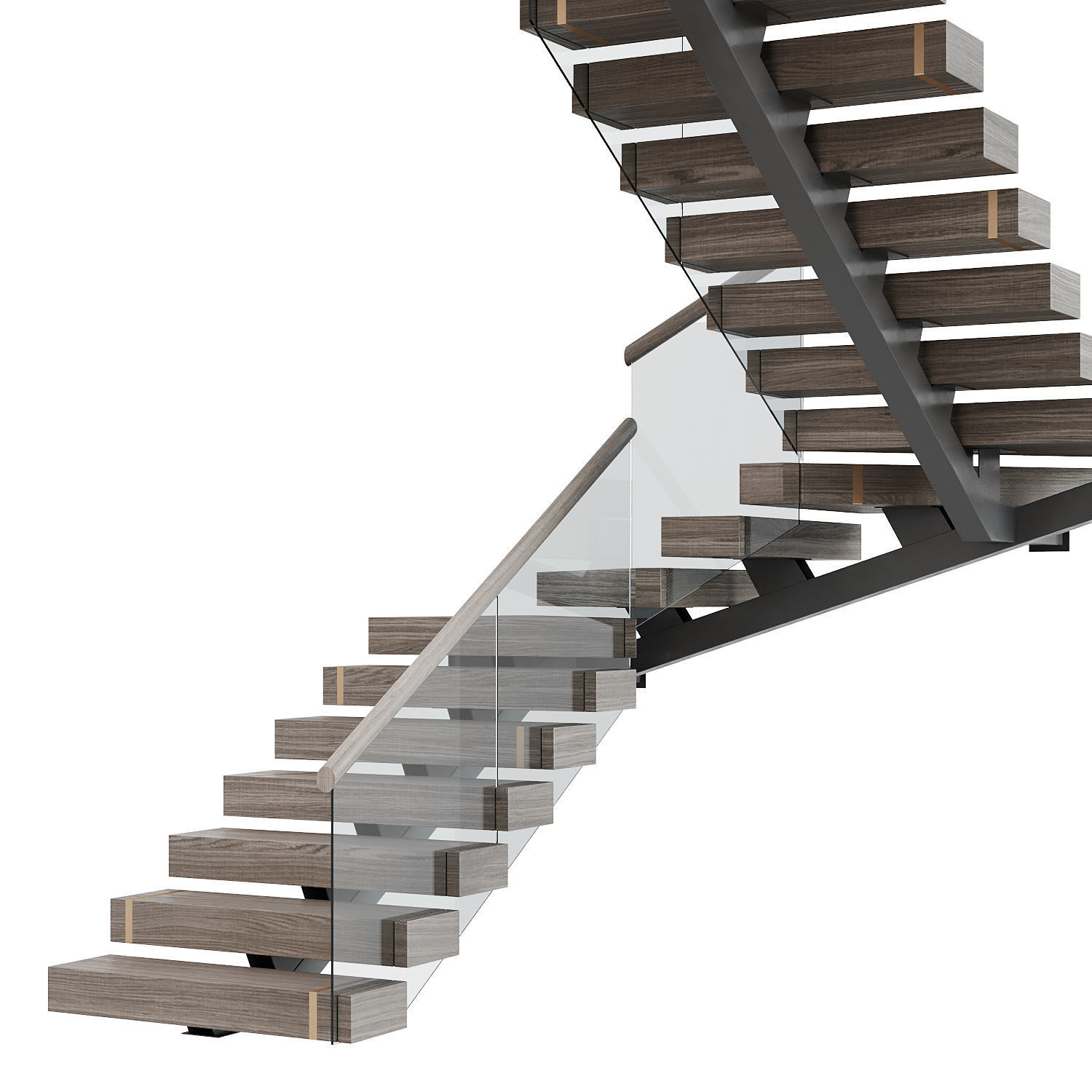 Modern staircase 18 3D model_8