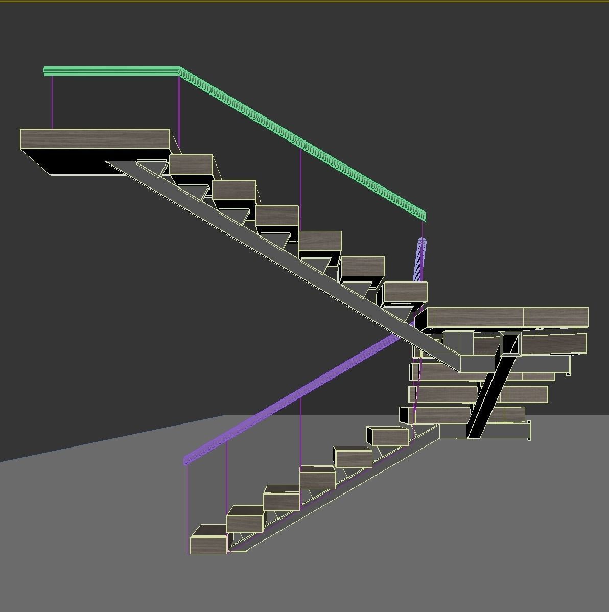 Modern staircase 18 3D model_25