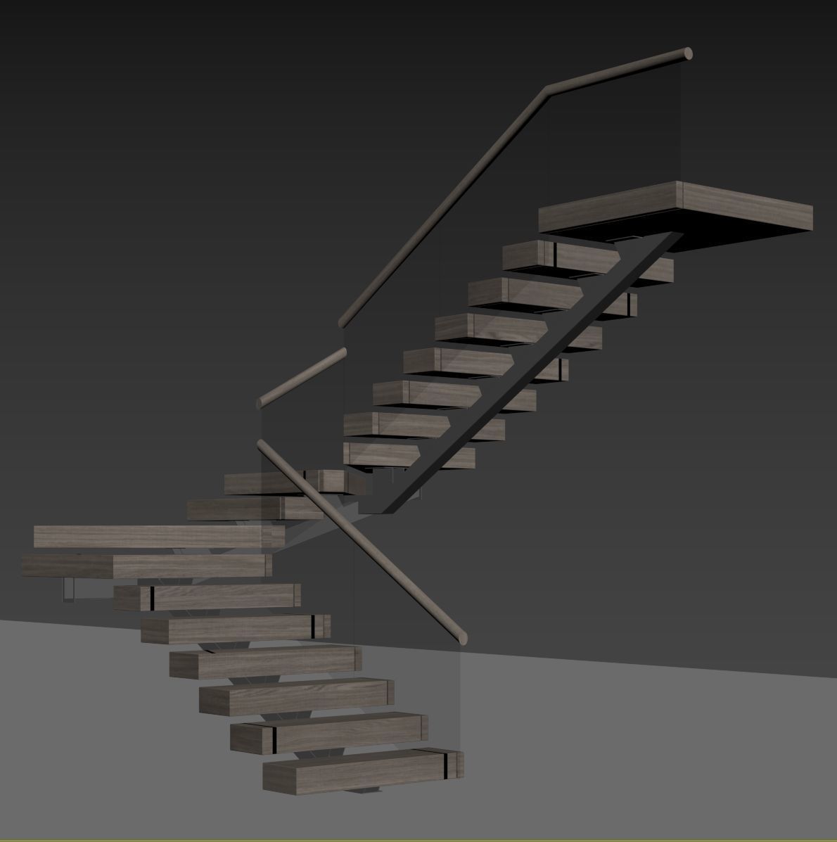 Modern staircase 18 3D model_20