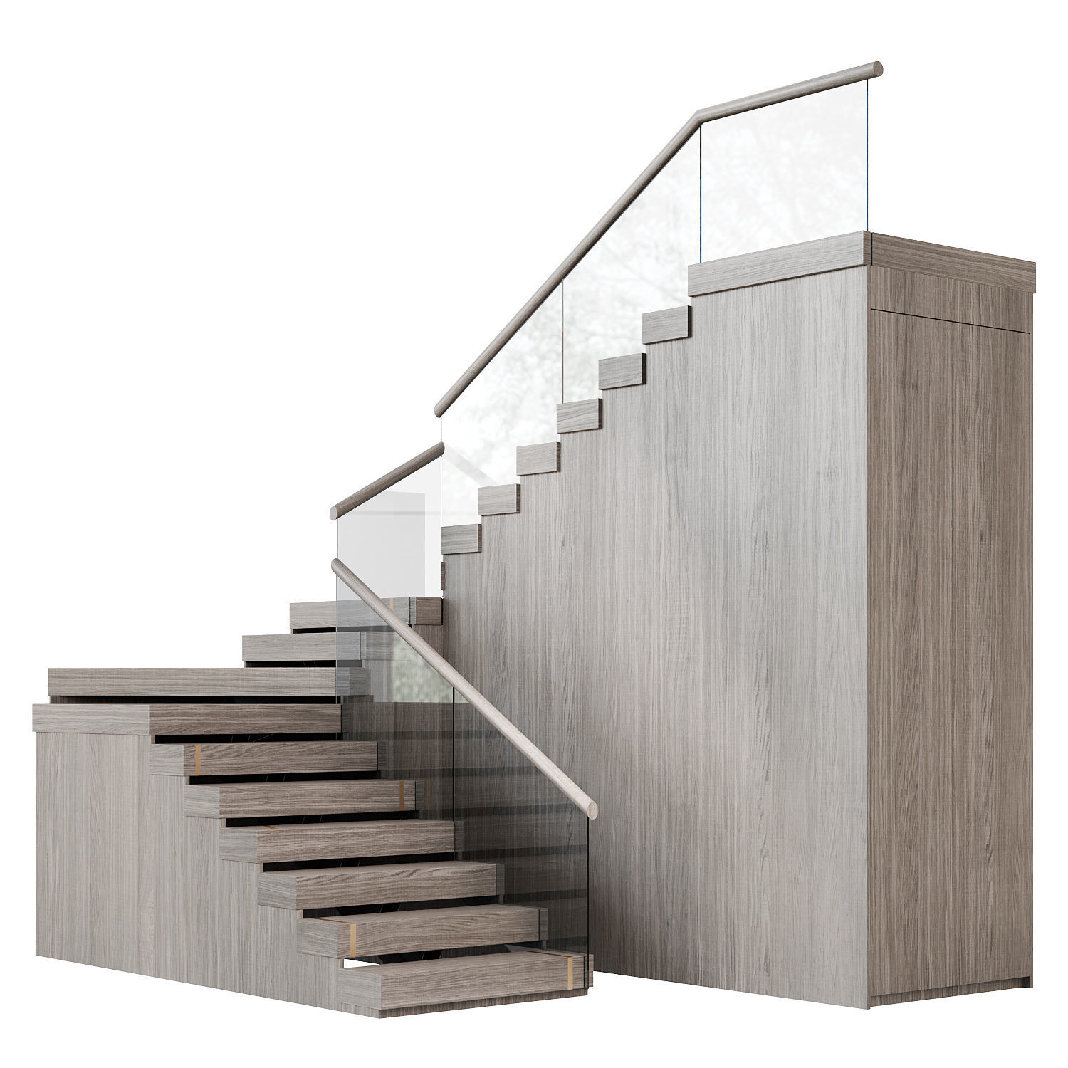 Modern staircase 18 3D model_3