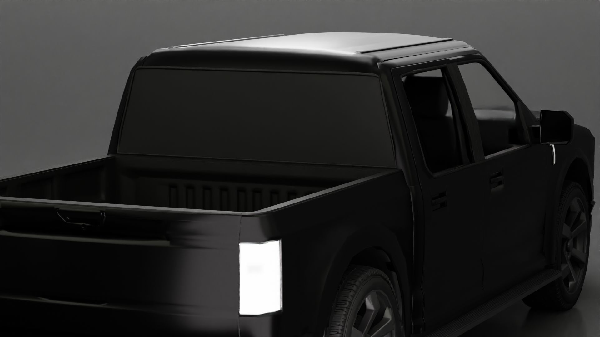 Gangster in hat driving a car and holding gun 3D print model_7