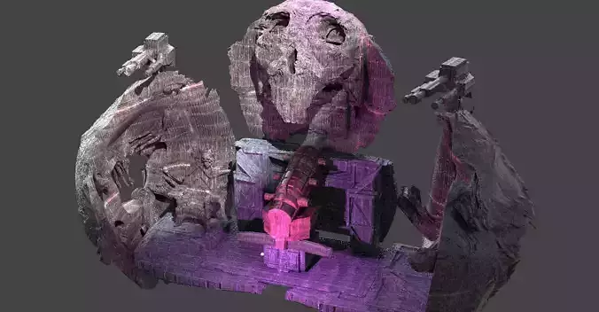 Nordor asteroid interior full collection  3D model
