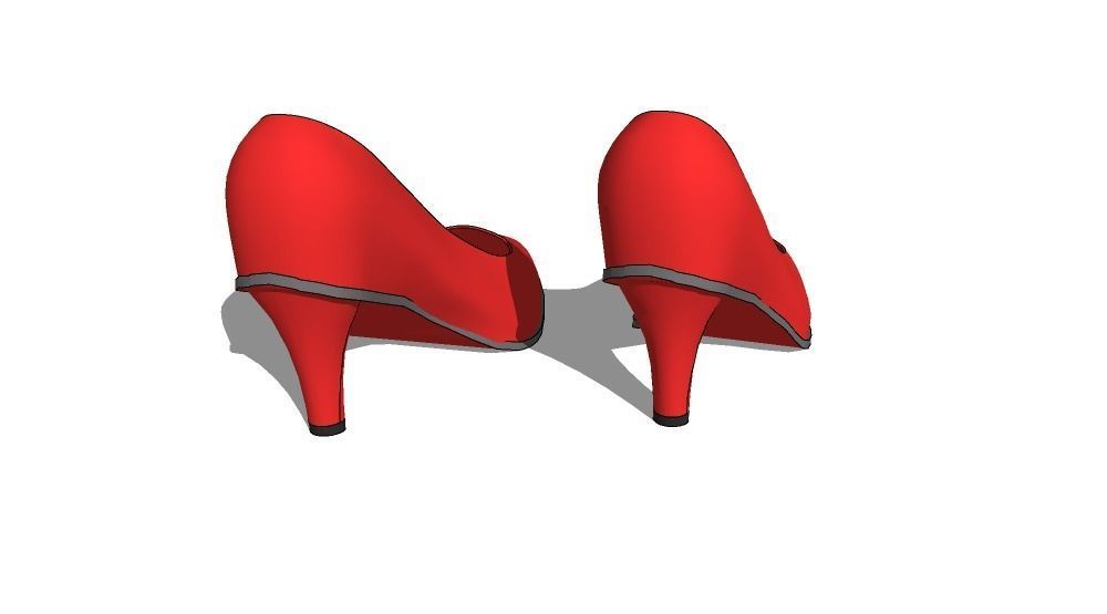 Red Heels 3D model_2