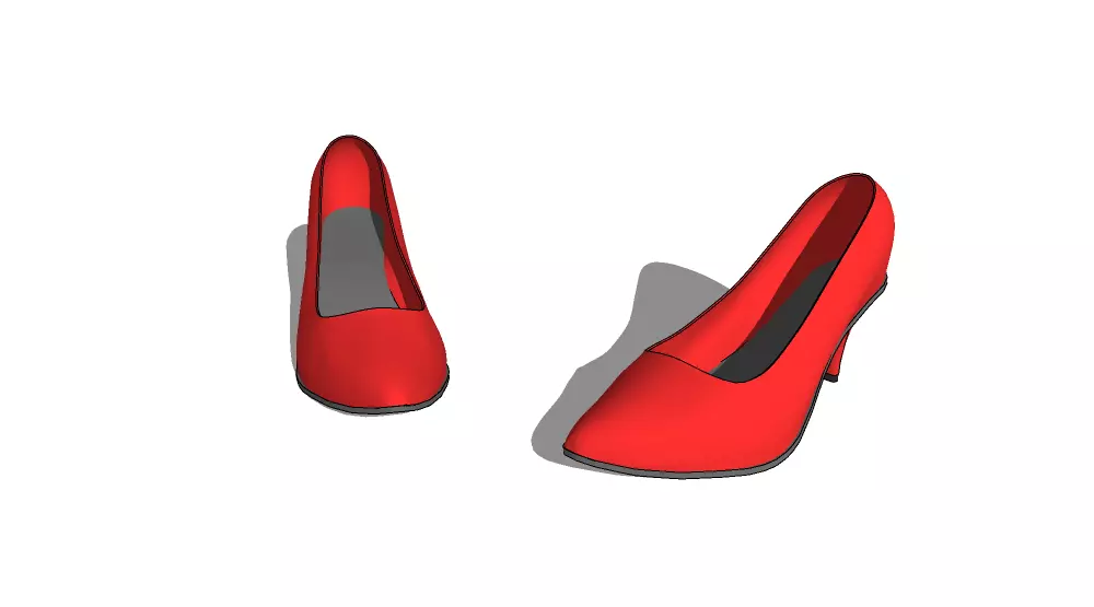 Red Heels 3D model_0