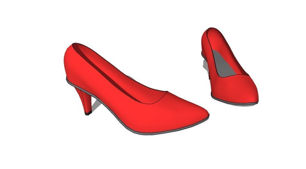 Red Heels 3D model_1