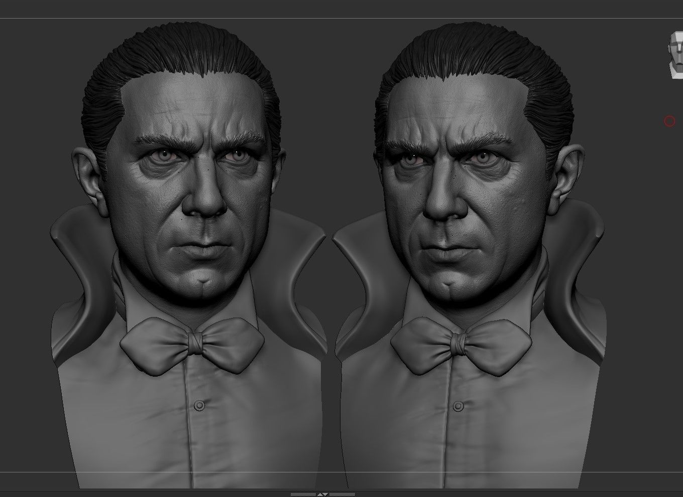 Dracula 1931 - Bela Lugosi - Bust 3D print model_1