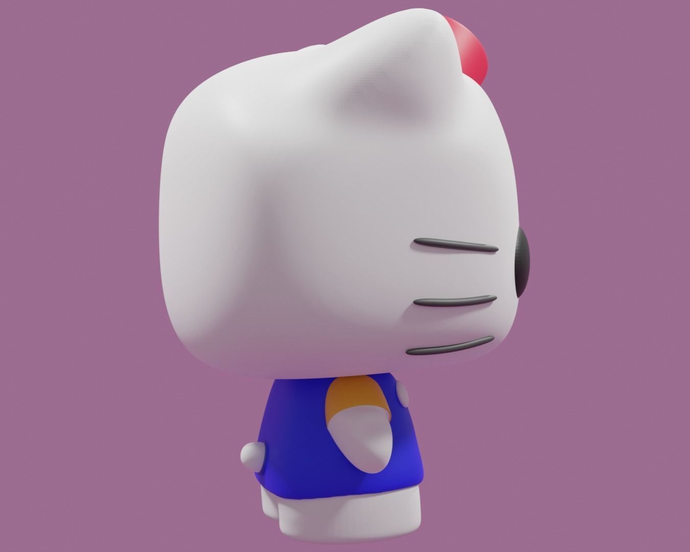 Hello Kitty Funko Pop 3D print model_9