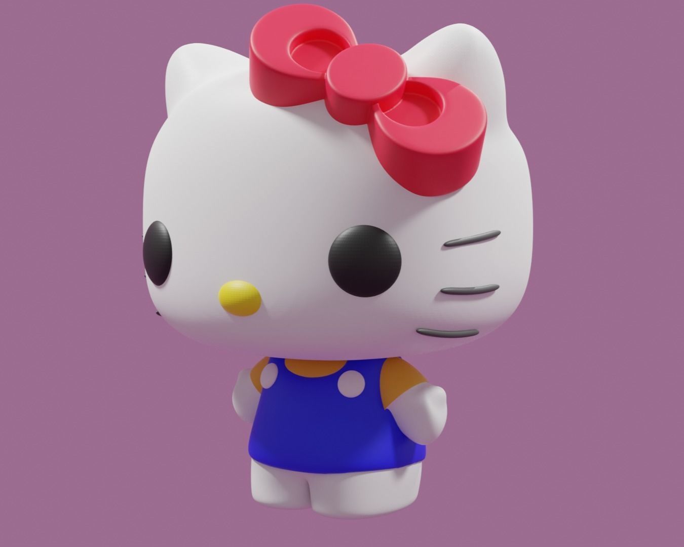 Hello Kitty Funko Pop 3D print model_4