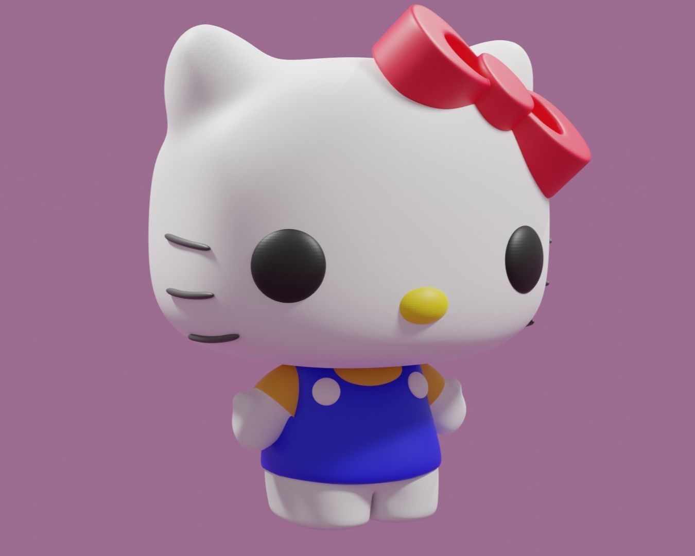 Hello Kitty Funko Pop 3D print model_1
