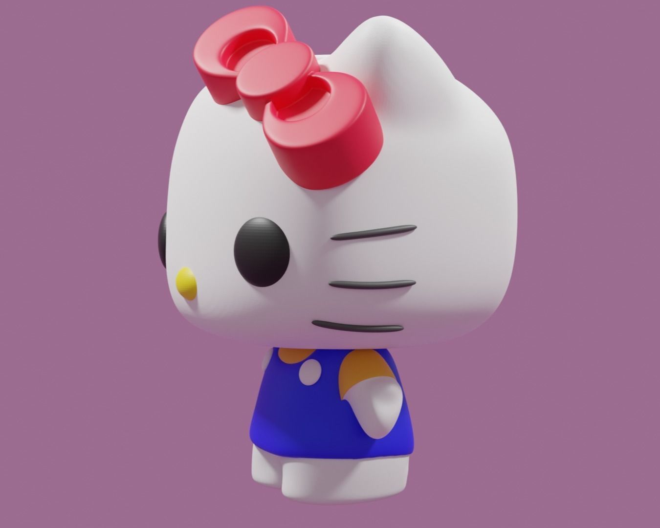 Hello Kitty Funko Pop 3D print model_14